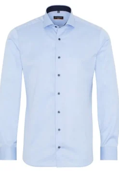 Cover Shirt Twill Langarm hellblau