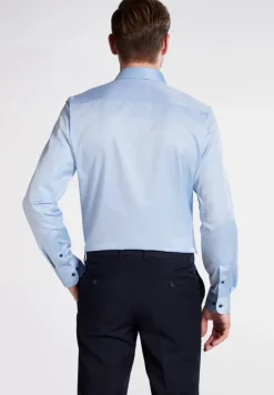 Cover Shirt Twill Langarm hellblau