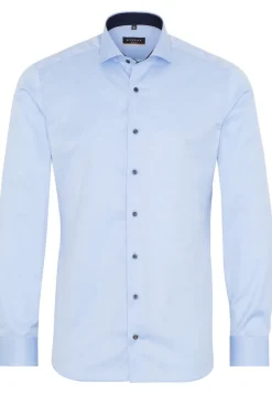 Cover Shirt Twill Langarm hellblau
