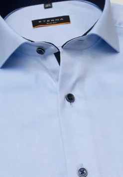 Cover Shirt Twill Langarm hellblau