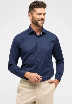 Cover Shirt Twill Langarm navy