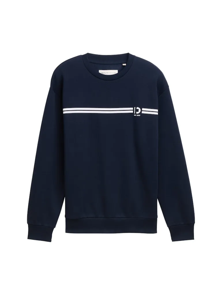 Crewneck Sweatshirt mit Print sky captain blue