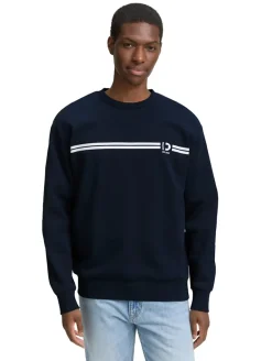 Crewneck Sweatshirt mit Print sky captain blue