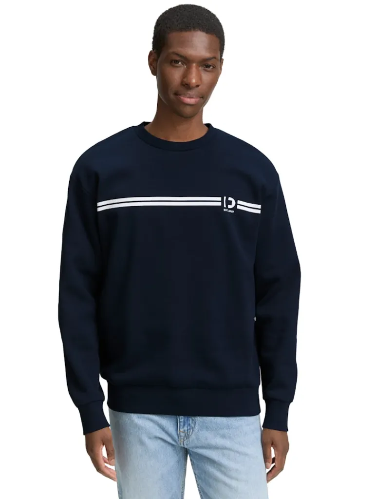 Crewneck Sweatshirt mit Print sky captain blue