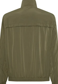 CRINKLE NYLON EASY BLOUSON delta green