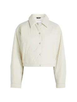 CROPPED COACH JACKET eggshell