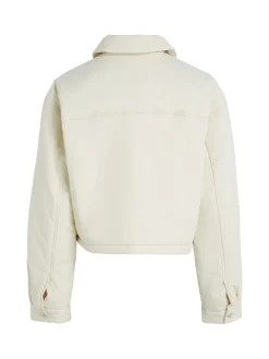 CROPPED COACH JACKET eggshell