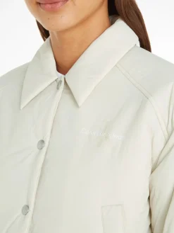 CROPPED COACH JACKET eggshell