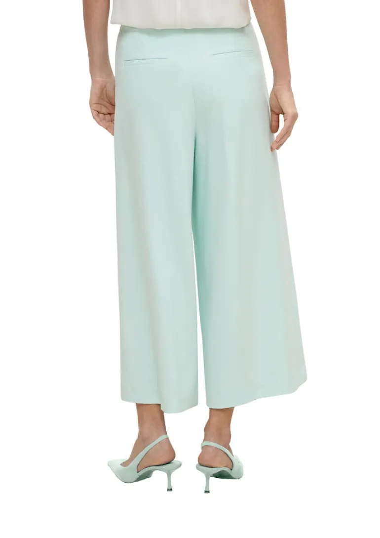 Culotte aus Viskosestretch türkis