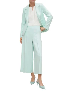 Culotte aus Viskosestretch türkis