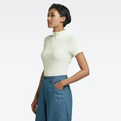 Cycling ultra slim zip t wmn lightest sky