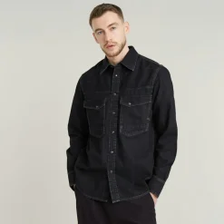 Dakota slim shirt ls worn in nighttime sky