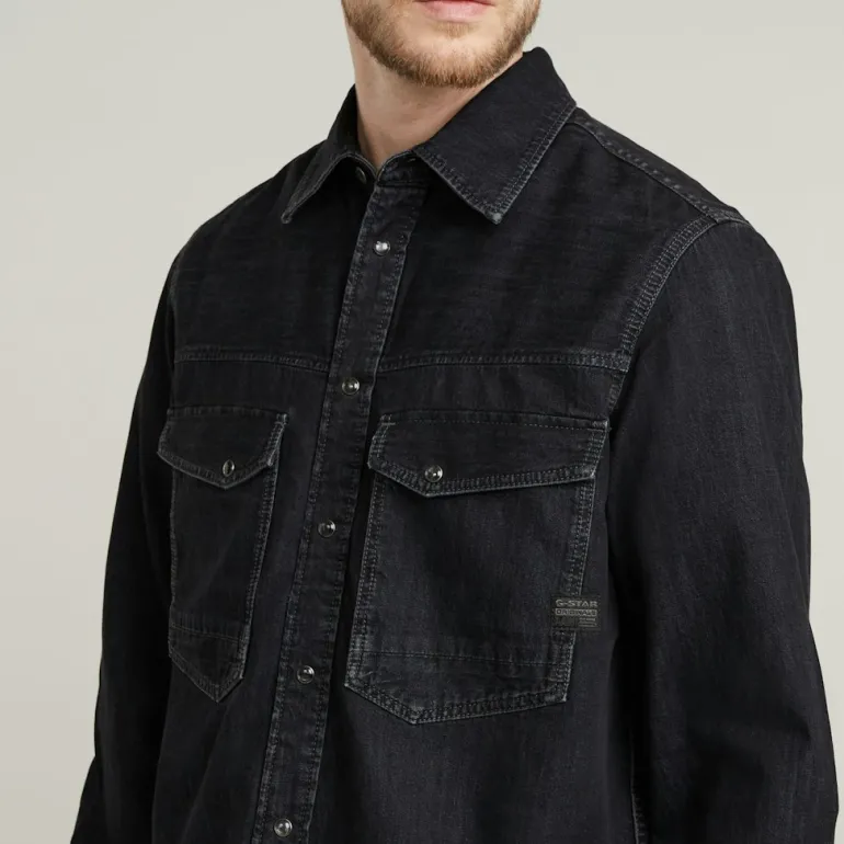 Dakota slim shirt ls worn in nighttime sky