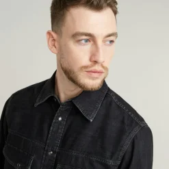 Dakota slim shirt ls worn in nighttime sky
