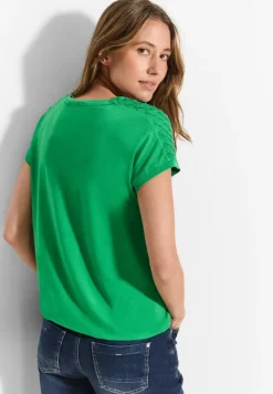 Dekoratives T-Shirt fresh apple green