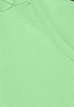 Dekoratives T-Shirt matcha lime