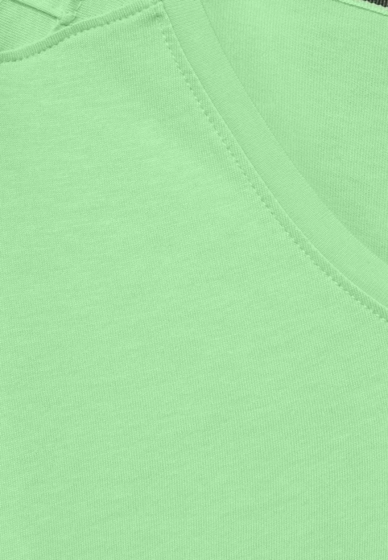 Dekoratives T-Shirt matcha lime