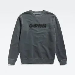 Distressed logo r sw dk black gd