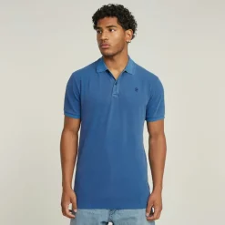Dunda overdyed slim polo ss pilot gd