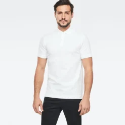 Dunda slim polo ss white