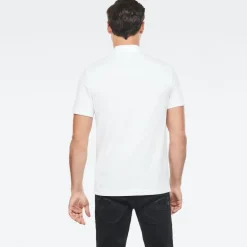 Dunda slim polo ss white
