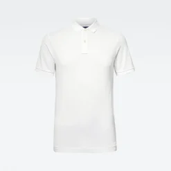 Dunda slim polo ss white