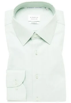 Dynamic Cotton Dobbydesign Langarm pistazie