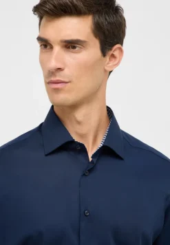 Dynamic Cotton Popeline Langarm navy