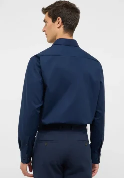 Dynamic Cotton Popeline Langarm navy