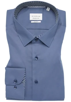 Dynamic Cotton Popeline Langarm denim