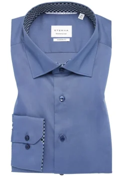 Dynamic Cotton Popeline Langarm denim