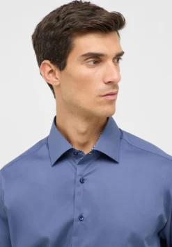 Dynamic Cotton Popeline Langarm denim