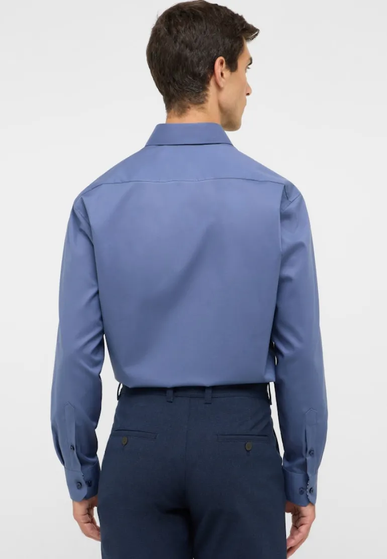 Dynamic Cotton Popeline Langarm denim