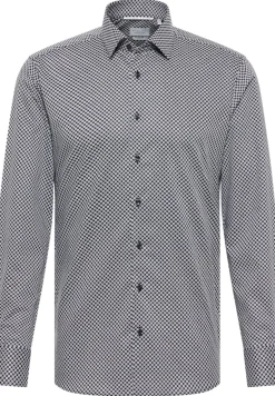 Dynamic Cotton Twill Langarm anthrazit