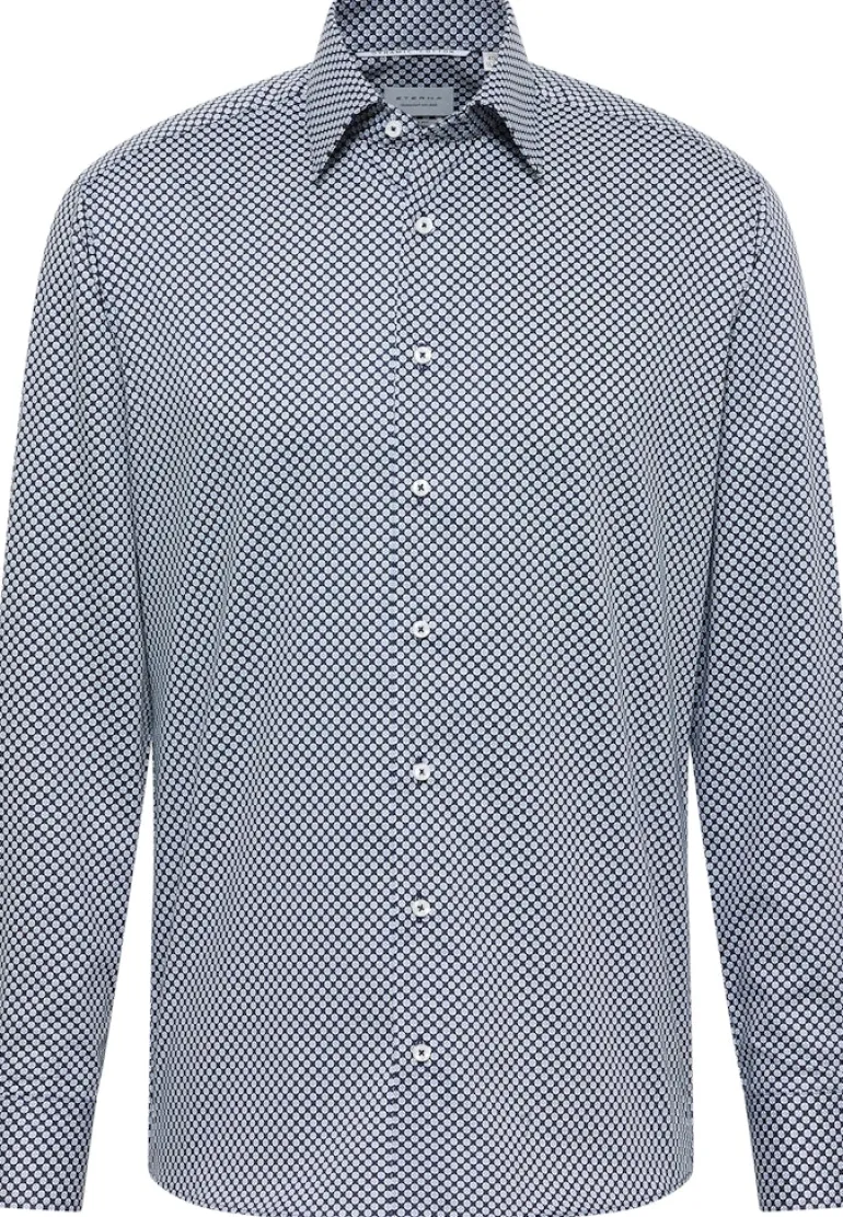 Dynamic Cotton Twill Langarm navy