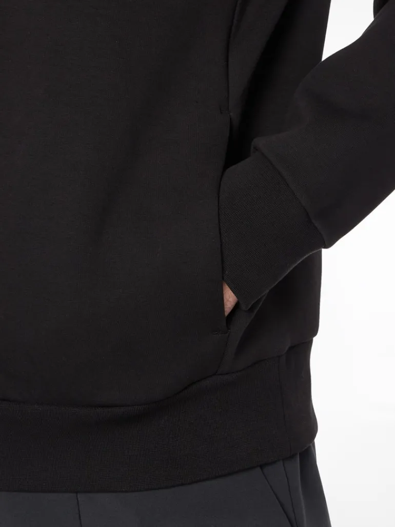 EMBOSSED RIB COMFORT HOODIE ck black