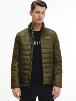 Essential Logo Jacke dark olive