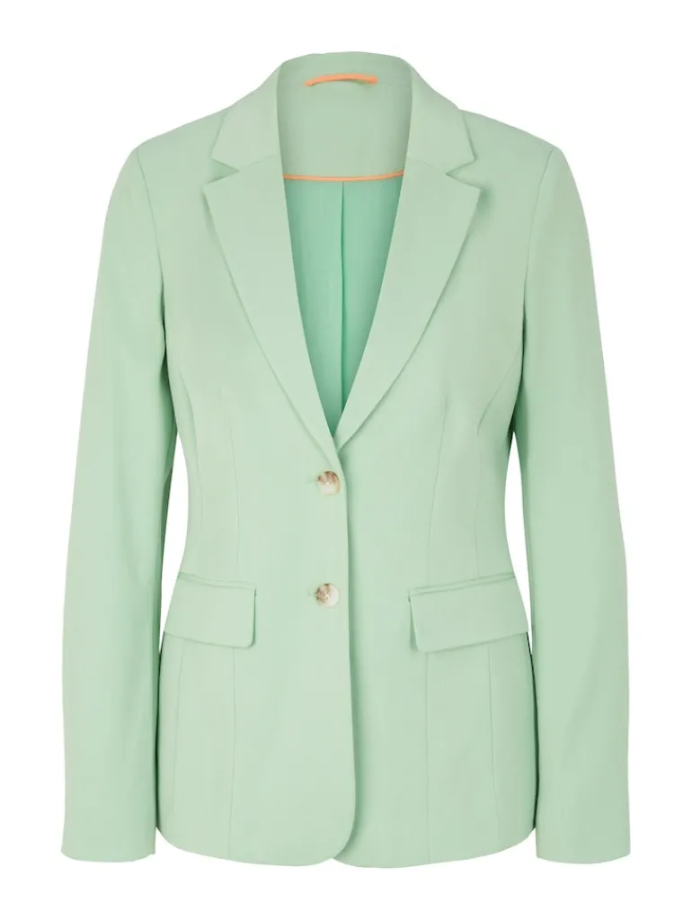 Farbiger Blazer okra green