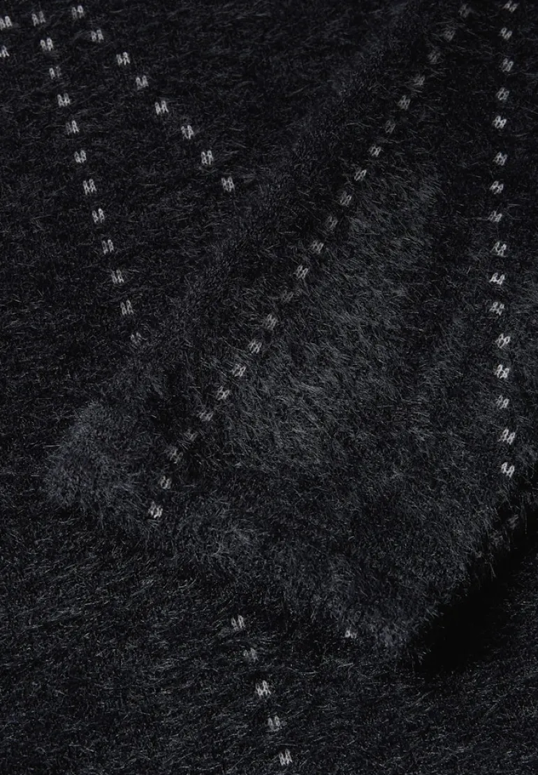 Federgarn Langarmshirt black