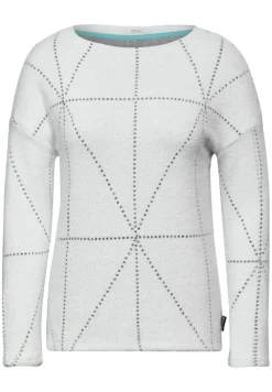 Federgarn Langarmshirt vanilla white