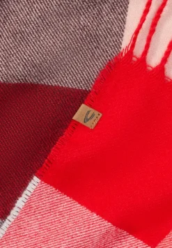 Feiner Webschal mit kariertem Muster red checks