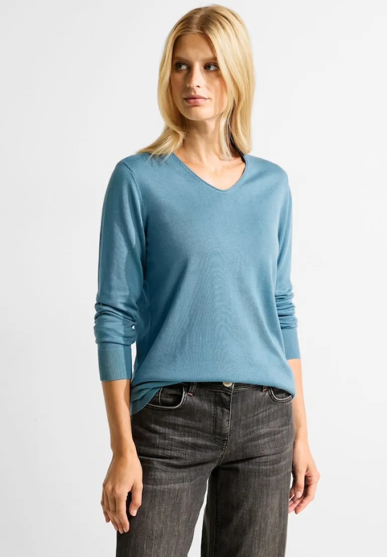 Feinstrick Pullover adriatic blue