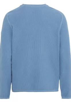 Feinstrickpullover aus organic Cotton elemental blue