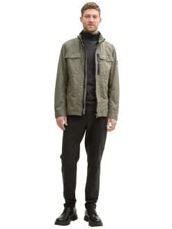 Feldjacke mit aufgesetzten Brusttaschen smokey olive green