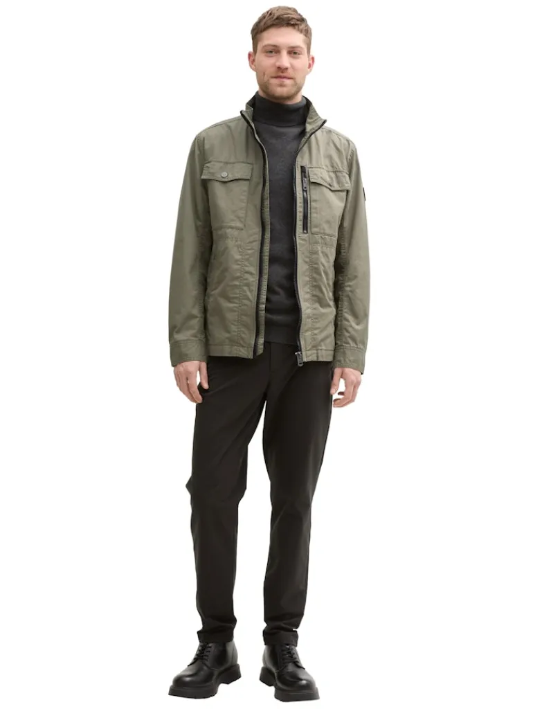 Feldjacke mit aufgesetzten Brusttaschen smokey olive green