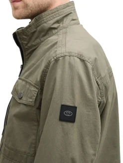 Feldjacke mit aufgesetzten Brusttaschen smokey olive green