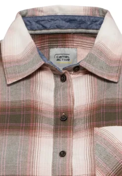 Flanellbluse aus Baumwolle rose