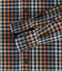 Flanellhemd blau