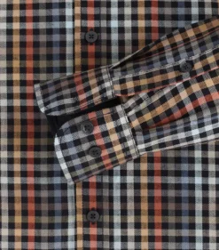 Flanellhemd blau