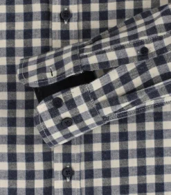 Flanellhemd blau